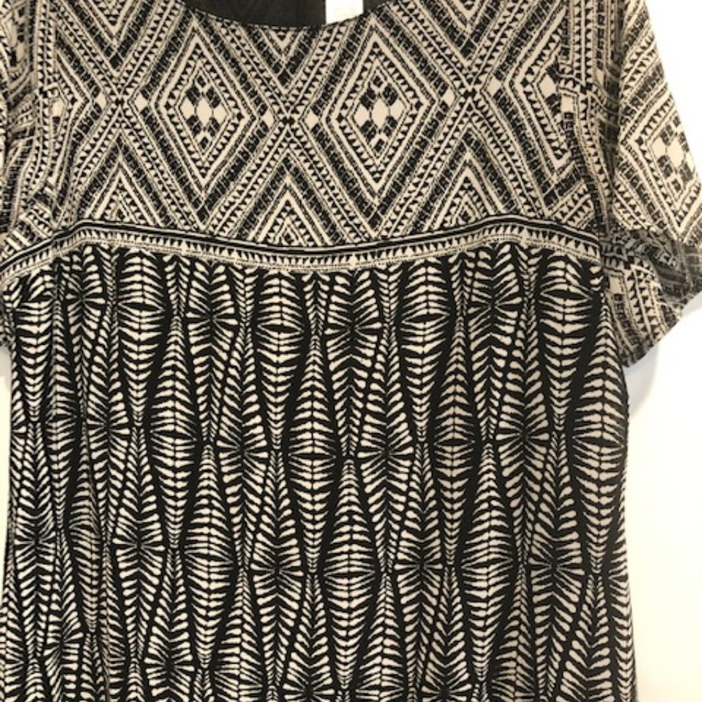 Black & White Print Dress